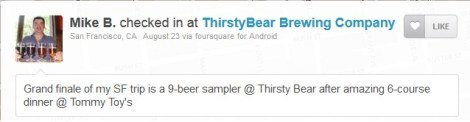 ThirstyBear Check-in