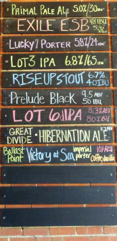 Evolution Brewing Chalkboard