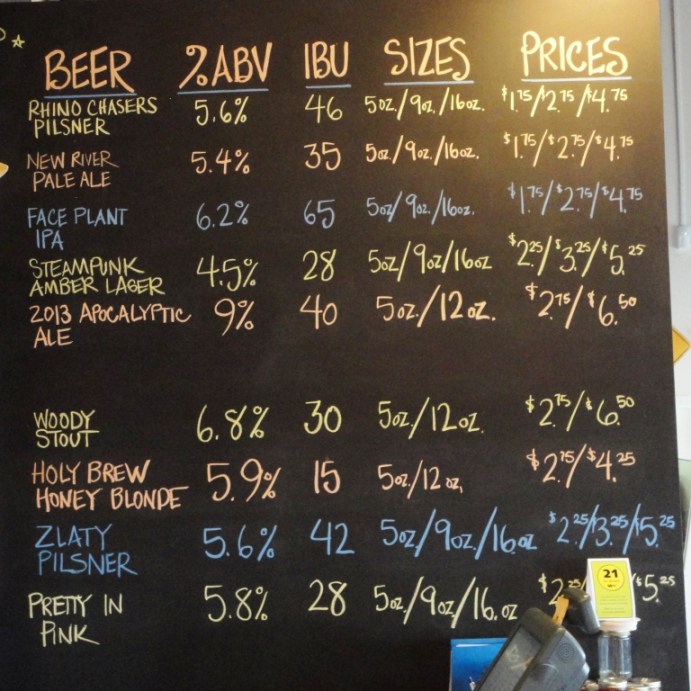 Lost Rhino Chalkboard