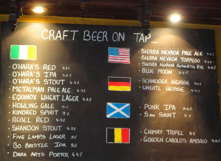 Farrington's Beer Chalkboard