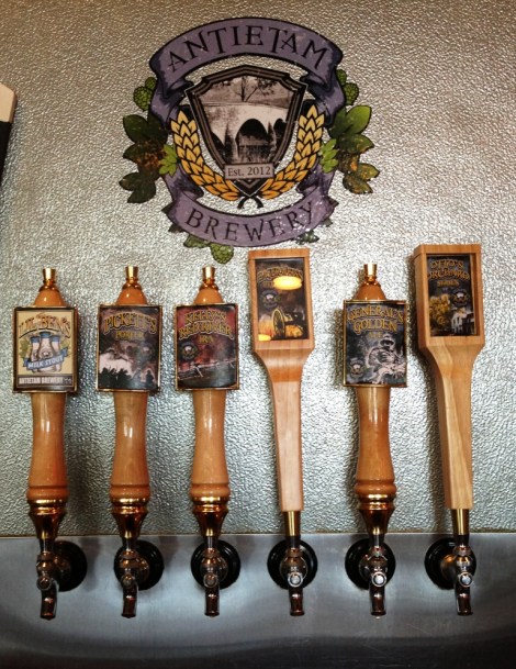 Antietem Brewery beer taps