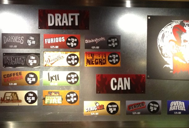 Surly Brewing Company menu2