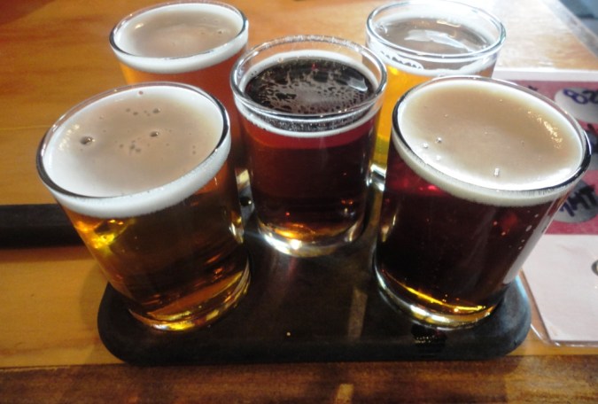 Asheville Brewing Company sampler