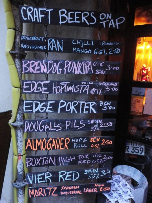 Cat Bar Beer Chalkboard