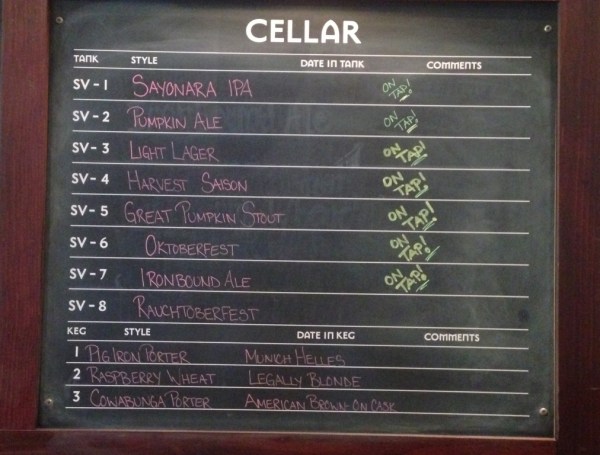 Iron Hill Beer Chalkboard