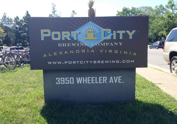 Port City Brewing Company Outside Sign