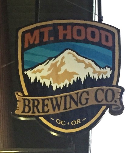 Mt Hood Brewing Company sign