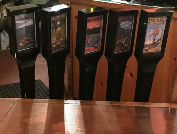 Mt Hood Brewing Company taps