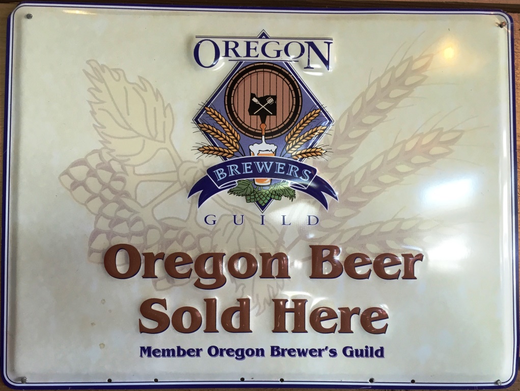 Oregon Beer Sold Here sign