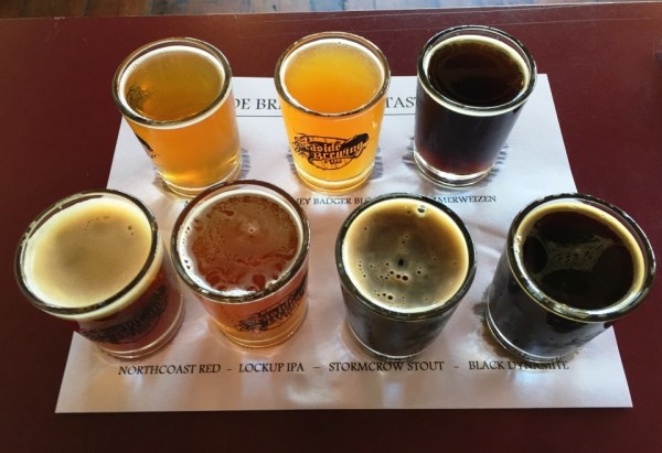 Seaside Brewing Company sampler
