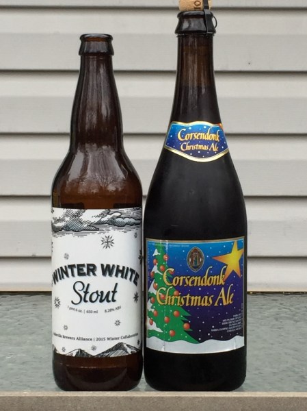Winter White Stout and Corsendonk Christmas Ale