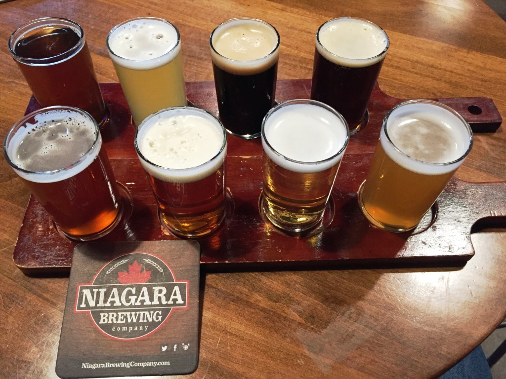 Niagara Brewing Company sampler