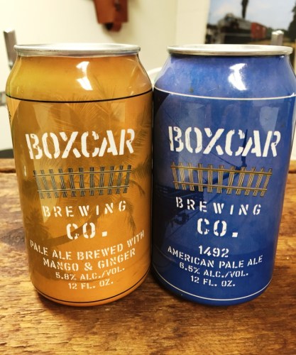 Boxcar Brewing Company Cans