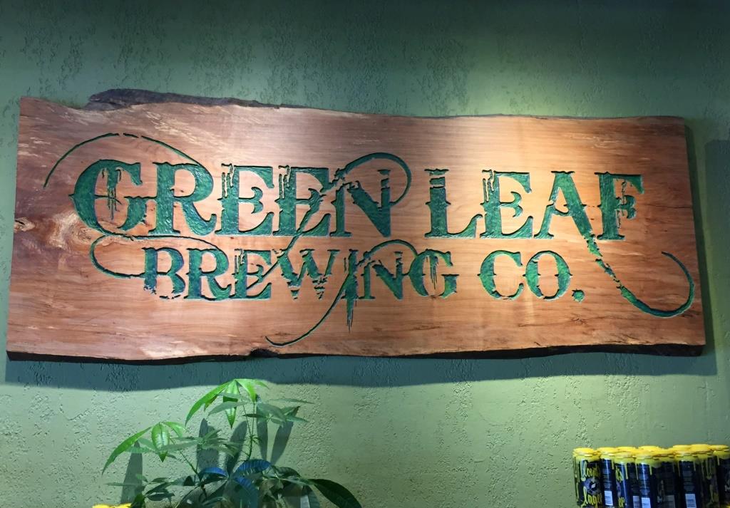 Green Leaf Brewing Company sign