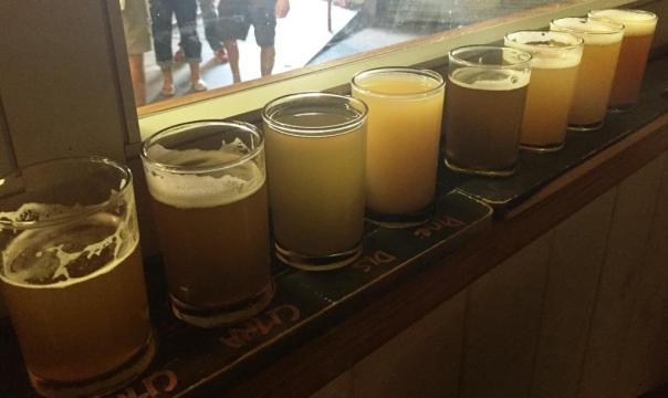 3 Stars Brewing flight