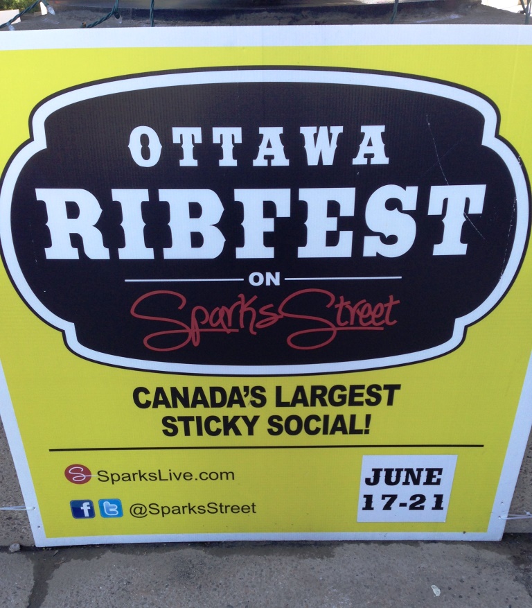 Ottawa Ribfest sign