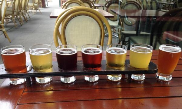 Three Brewers sampler rack