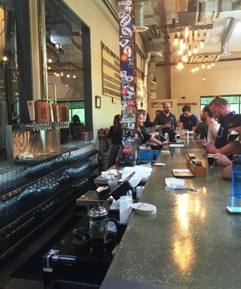 Caboose Brewing Company bar