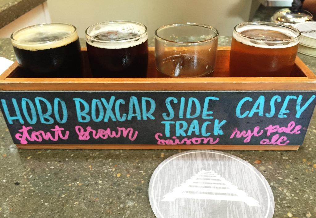 Caboose Brewing Company flight3
