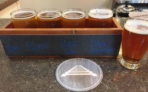 Caboose Brewing Company flight4