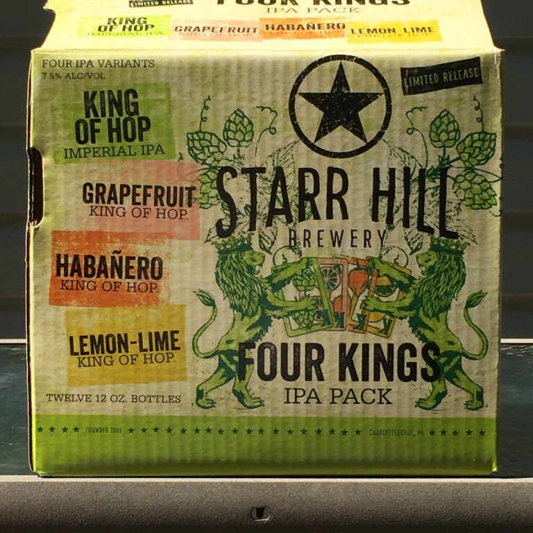 Starr Hill Brewery Four Kings IPA Pack