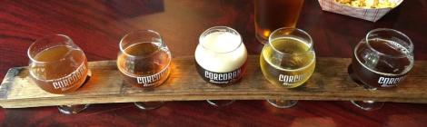Corcoran Brewing Company flight