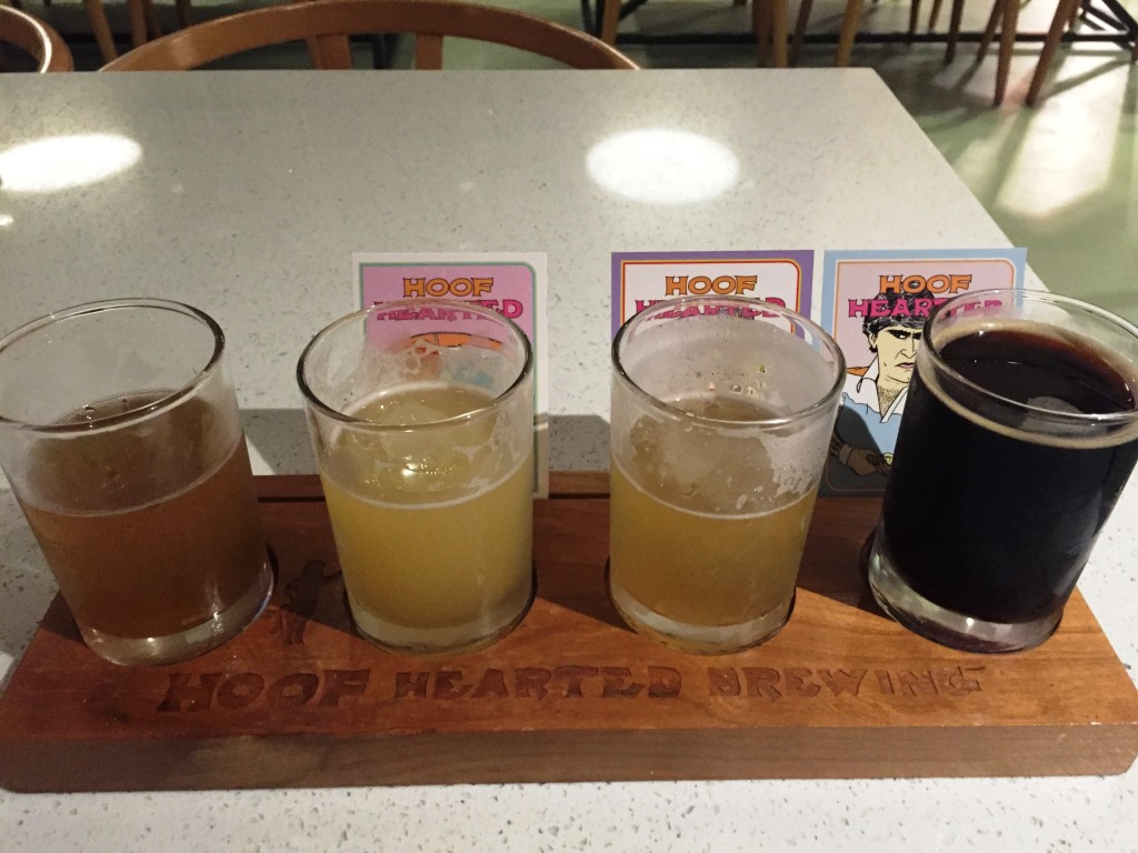 Hoof Hearted Brewing Flight-2