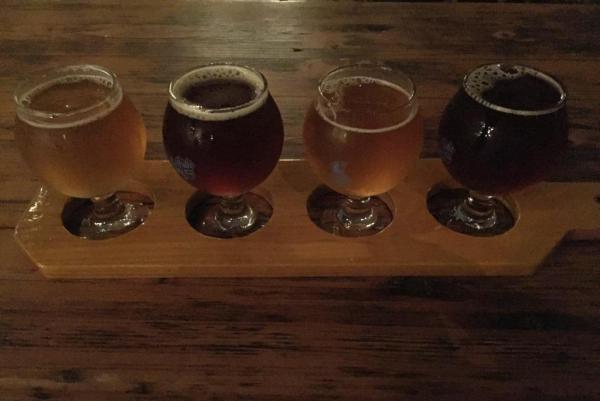 Seventh Son Brewery flight