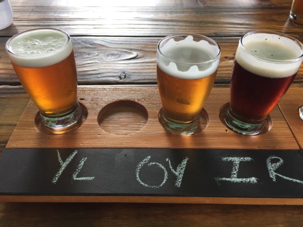 Black Walnut Brewery flight