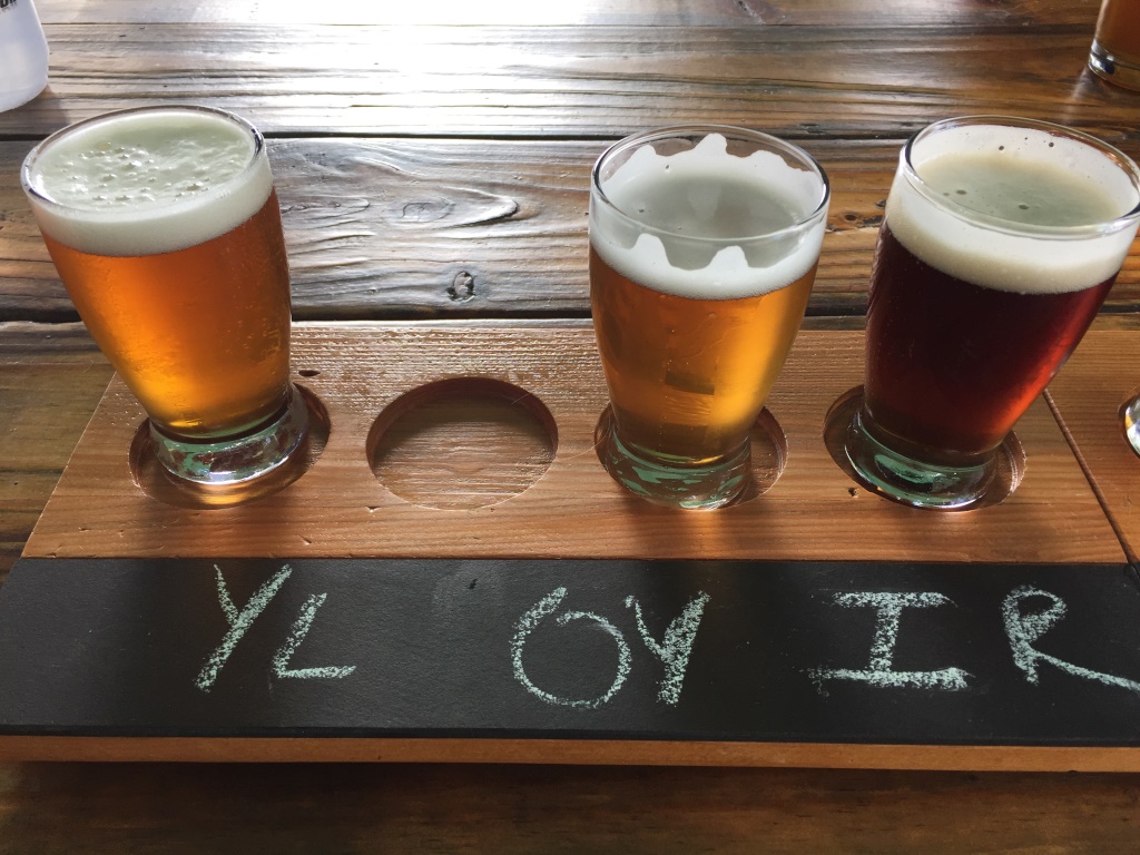 Black Walnut Brewery flight