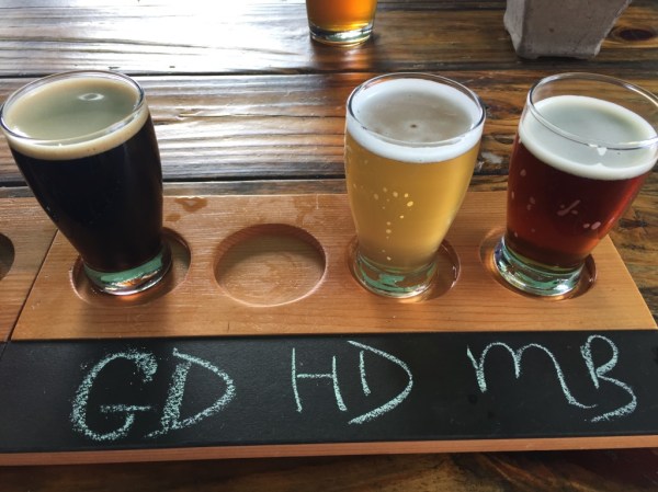 Black Walnut Brewery flight2