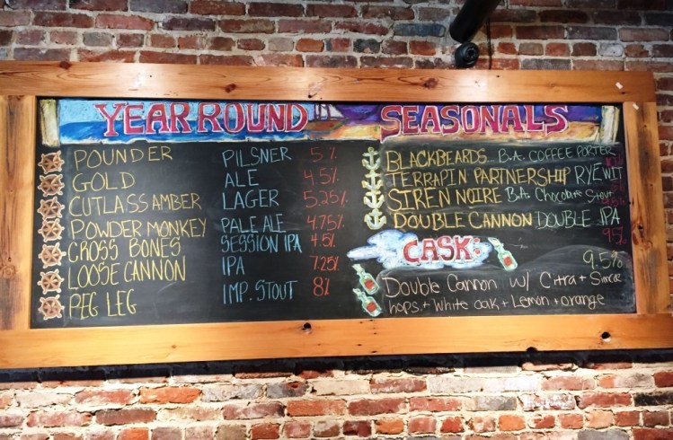 Heavy Seas Brewery Chalboard