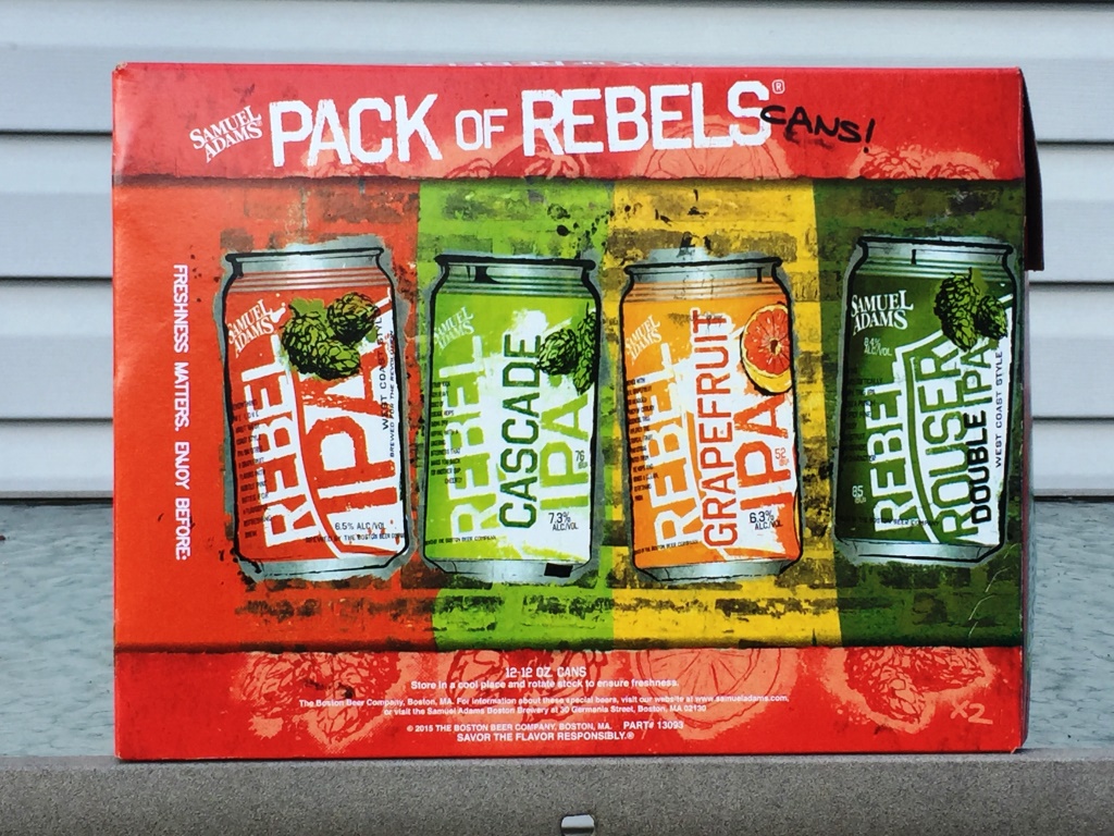 Samuel Adams Pack of Rebels cans